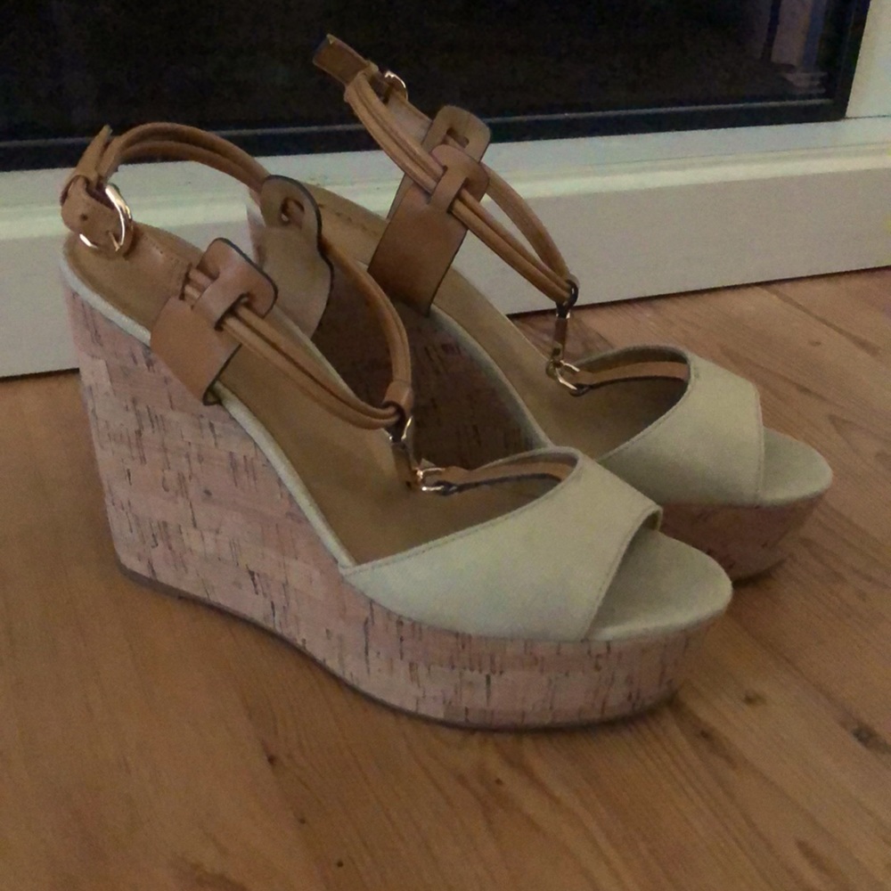 Coach wedges 3 1/2 inch heel. Easy to pair!